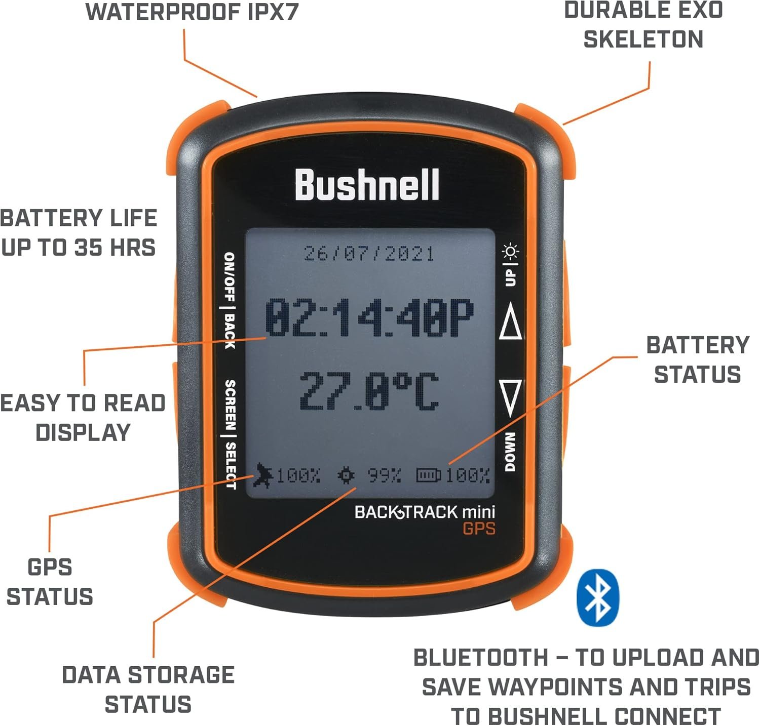 Bushnell BackTrack Mini GPS Navigation, Portable Waterproof GPS for Hiking Hunti... - Image 3