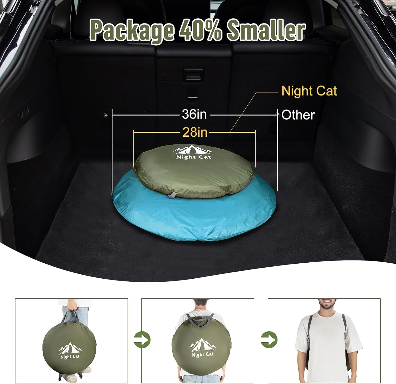 Night Cat Pop-up Camping Tent: 2 Person Tent Waterproof Instant Easy Setup Famil... - Image 4