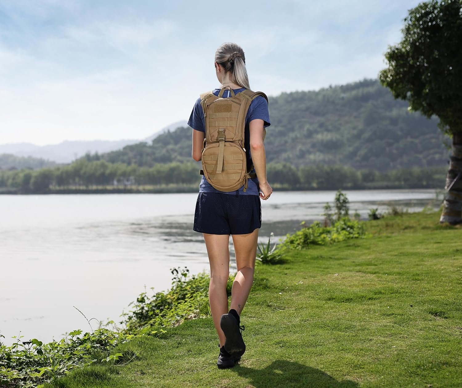 MARCHWAY Tactical Molle Hydration Pack Backpack with 3L TPU Water Bladder, Milit... - Image 8