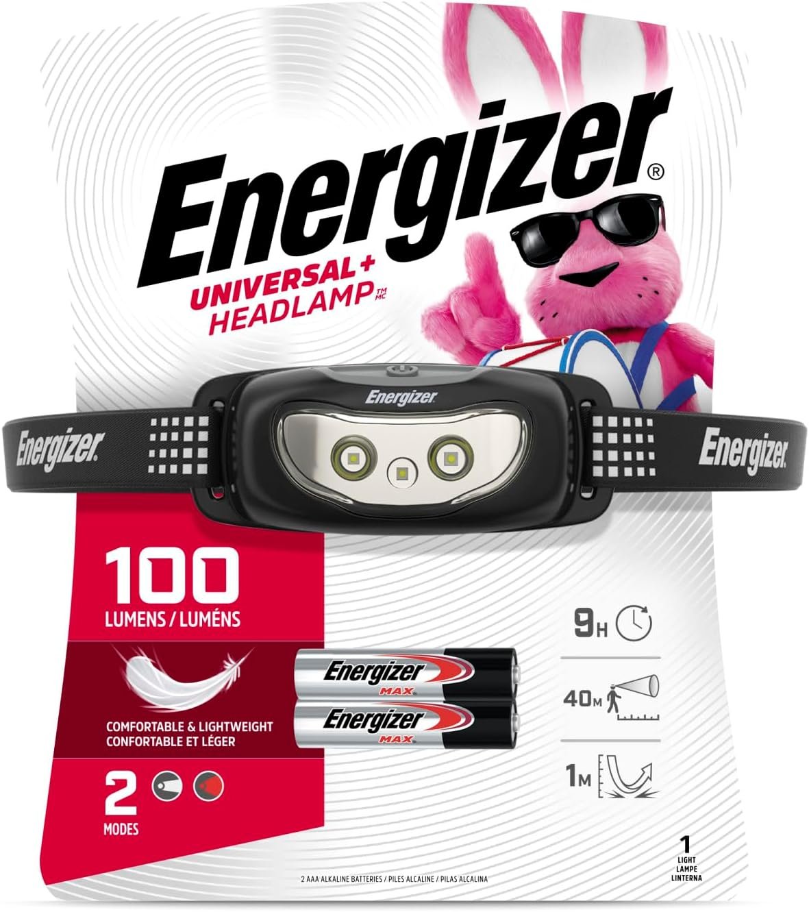 Energizer Universal+ LED Headlamp (2-Pack), Bright Head Lamp for Outdoors, Campi... - Image 3