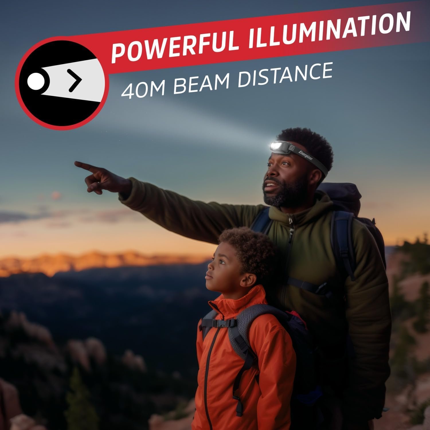 Energizer Universal+ LED Headlamp (2-Pack), Bright Head Lamp for Outdoors, Campi... - Image 8