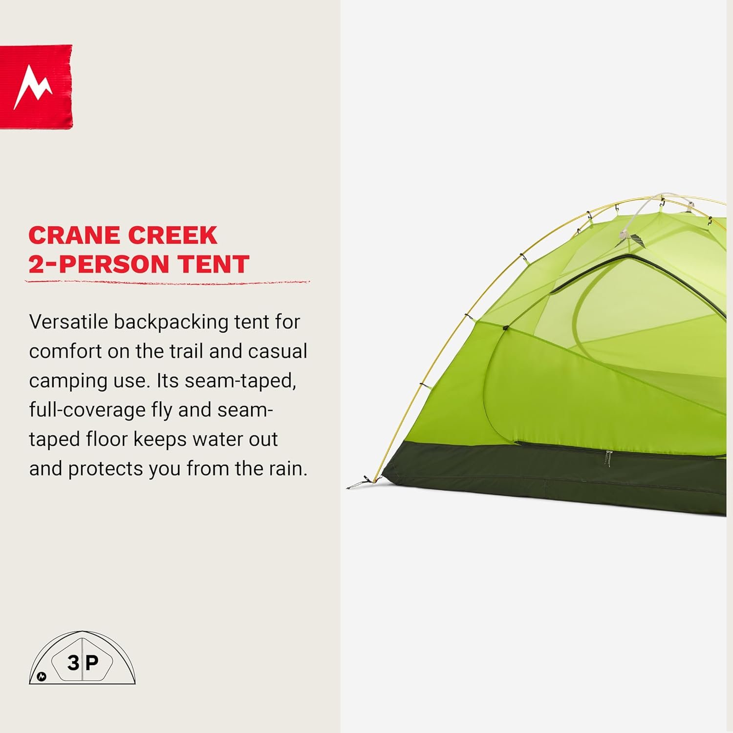 MARMOT Crane Creek 2P/3P Camping and Backpacking Tents & Footprints - Image 5