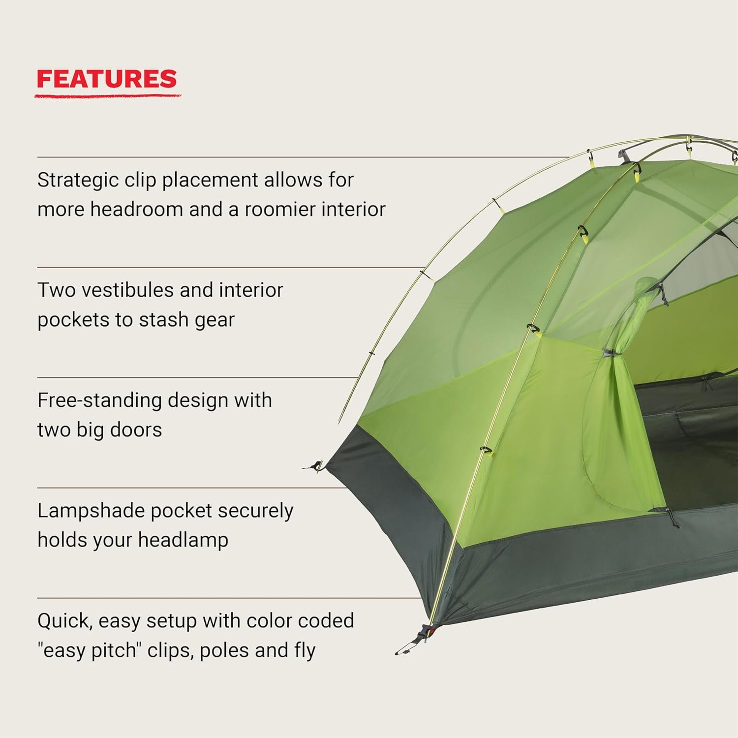 MARMOT Crane Creek 2P/3P Camping and Backpacking Tents & Footprints - Image 6