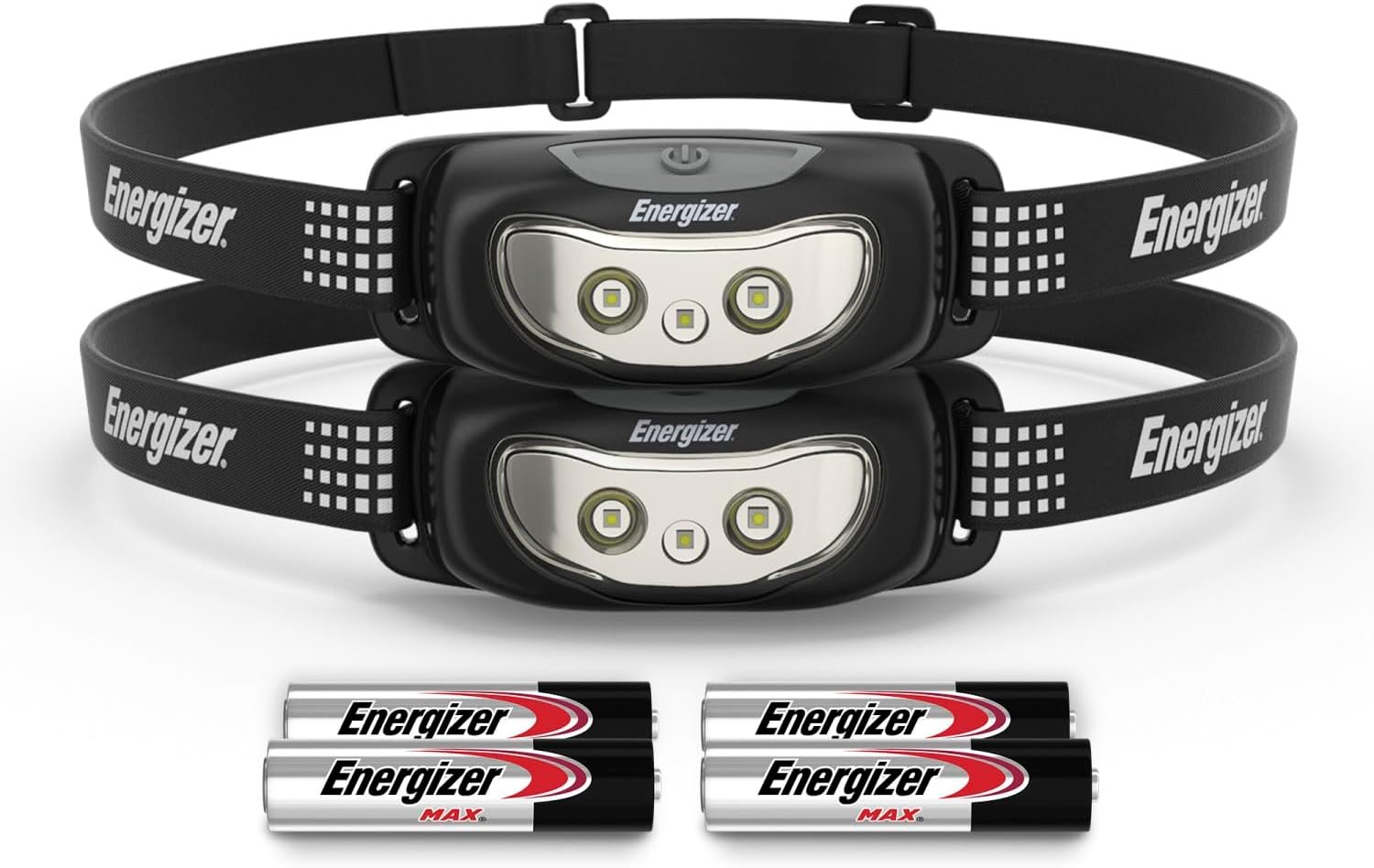 Energizer Universal+ LED Headlamp (2-Pack), Bright Head Lamp for Outdoors, Campi... - Image 2