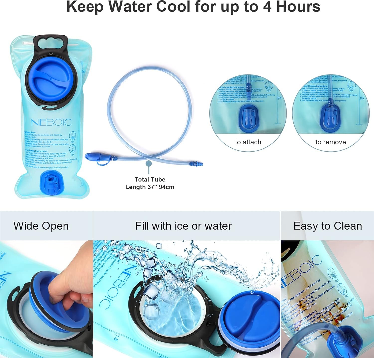 2Pack Hydration Backpack Pack with 2L Hydration Bladder - Lightweight Water Back... - Image 6