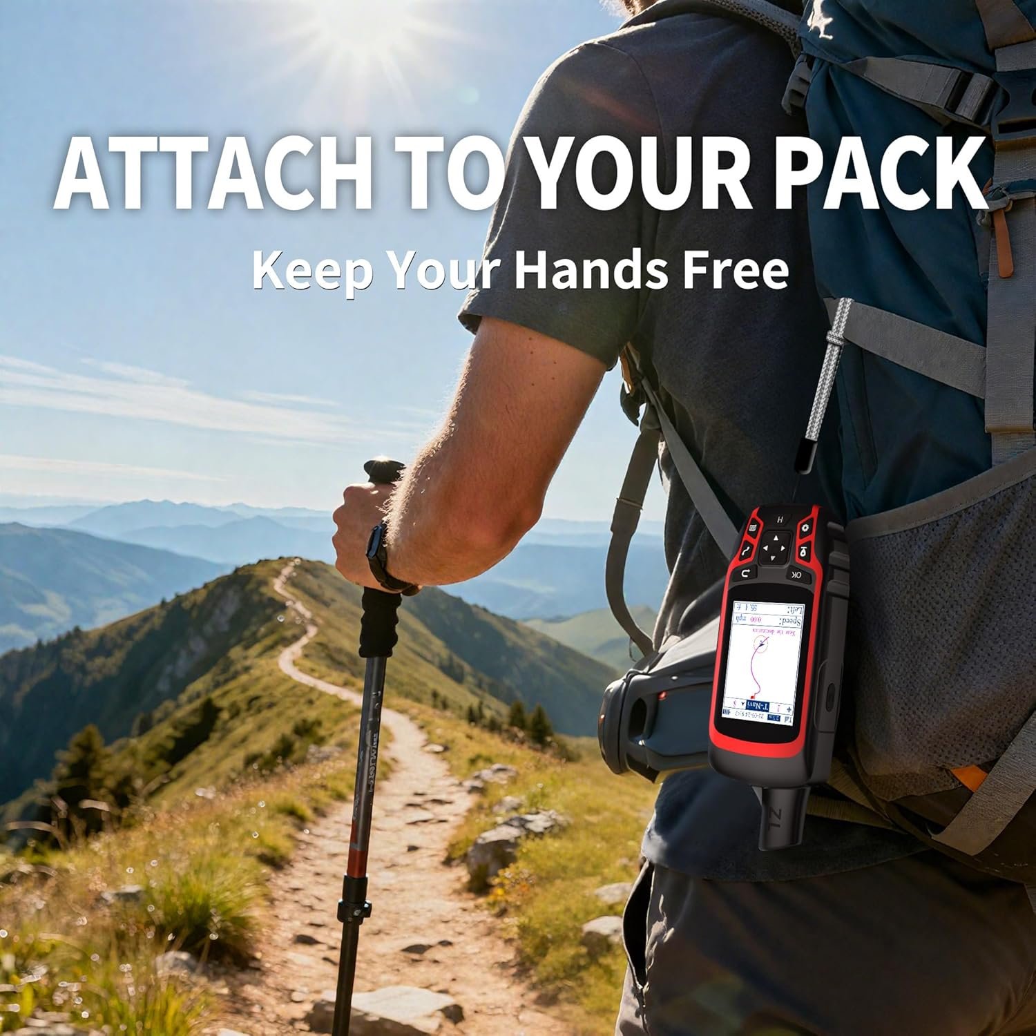 A6 Handheld GPS for Hiking, Rugged Waterproof GPS Navigator with 20 Hrs of Batte... - Image 9