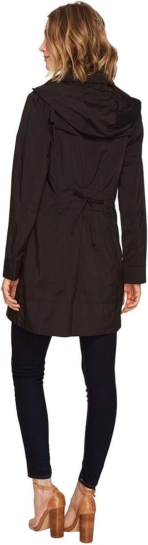 Cole Haan Women's Back Bow Packable Hooded Rain Jacket - Image 3