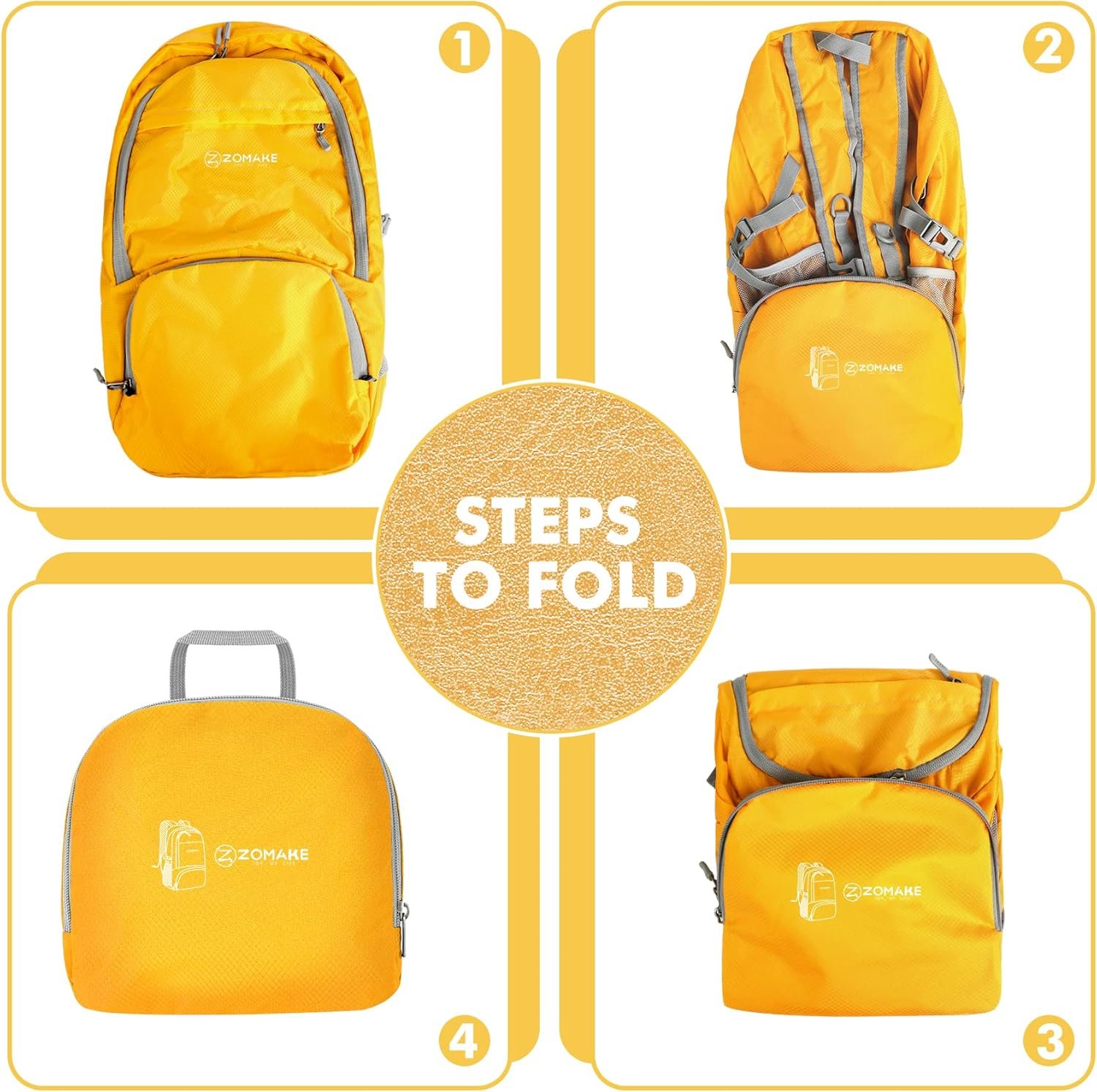 ZOMAKE Lightweight Packable Backpack 30L, Foldable Hiking Backpacks Water Resist... - Image 6