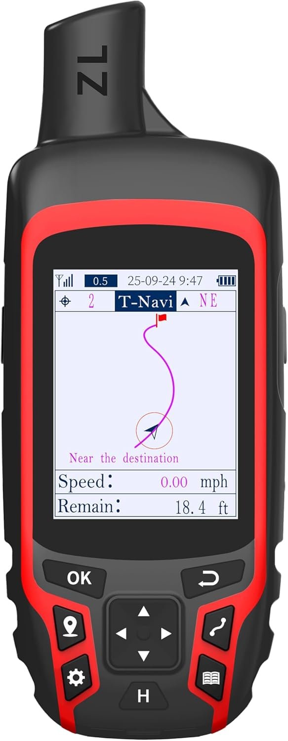 A6 Handheld GPS for Hiking, Rugged Waterproof GPS Navigator with 20 Hrs of Batte... - Image 2